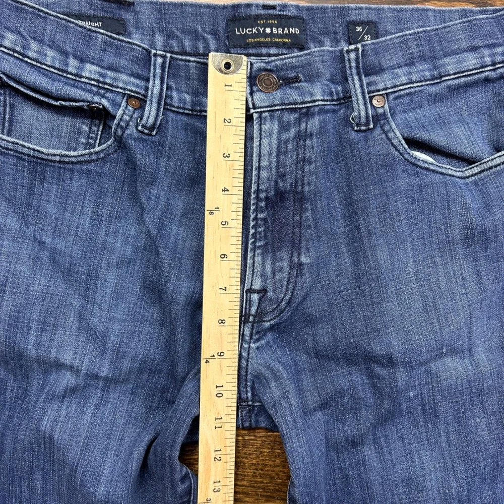 Lucky Brand 221 Straight Mens Jeans 36x32 Medium Wash Blue Denim Pants